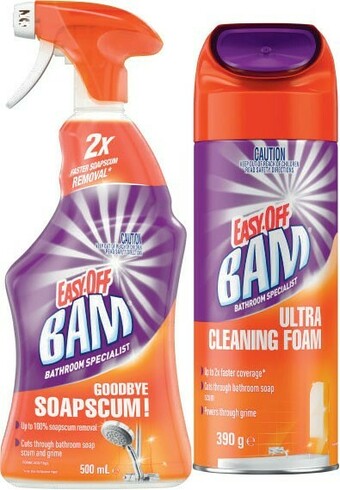 Coles Easy Off Bam Cleaner 500mL or 390g offer