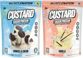 Coles Muscle Nation Custard Protein Powder 440g offer