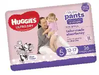 Cincotta Chemist Huggies Girls Size 5 Walker 26 Pack offer
