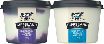 Coles Gippsland Twist Yogurt 720g offer