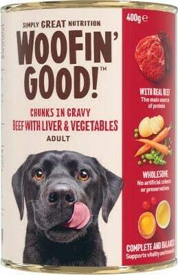 Coles Woofin’ Good Dog Food 400g offer
