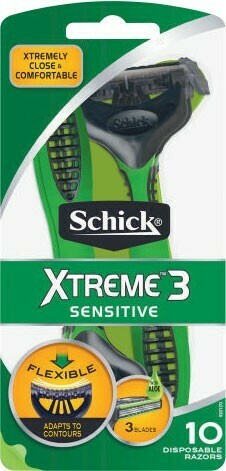 Coles Schick Xtreme 3 Sensitive Disposable Razor 10 Pack offer
