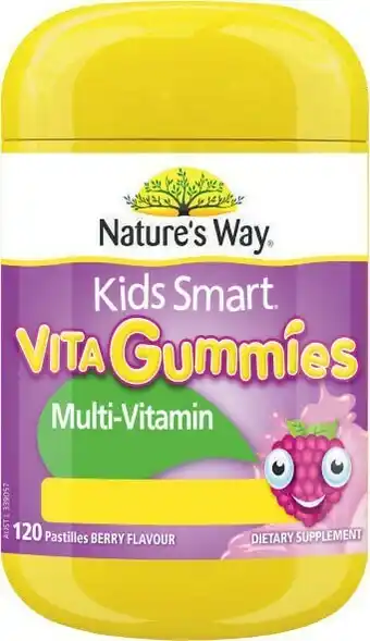 Coles Nature’s Way Kids Smart Gummies Multi-Vitamin + Vegies 120 Pack offer