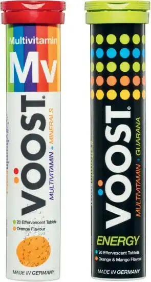 Coles Voost Effervescent Energy or Multivitamin Tablets 20 Pack offer