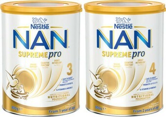 Coles Nestlé Nan SupremePro Stage 3 or Stage 4 Formula 800g offer