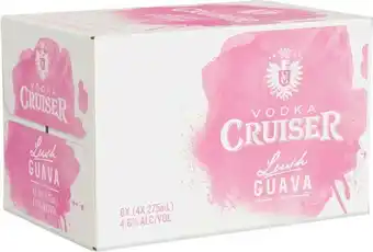 Coles Vodka Cruiser Lush Guava Bottles 24x275mL offer