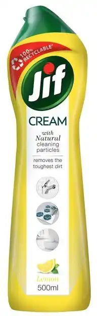BIG W Jif Cream Cleanser 500ml - Lemon offer