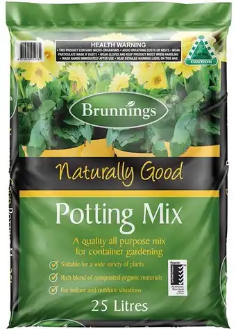 BIG W Brunnings Naturally Good All Purpose Potting Mix 25-Litre offer