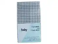 Baby Bunting 4Baby Flannel Cot Fitted Sheet Gingham offer