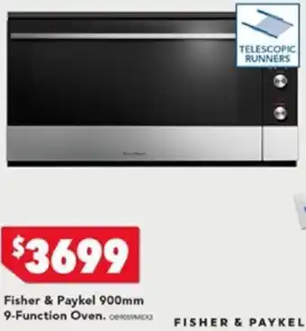 Harvey Norman Fisher & Paykel 900mm 9-Function Oven offer