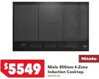 Harvey Norman Miele 800mm 6-Zone Induction Cooktop offer