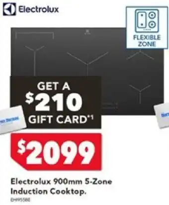 Harvey Norman Electrolux 900mm 5-Zone Induction Cooktop offer