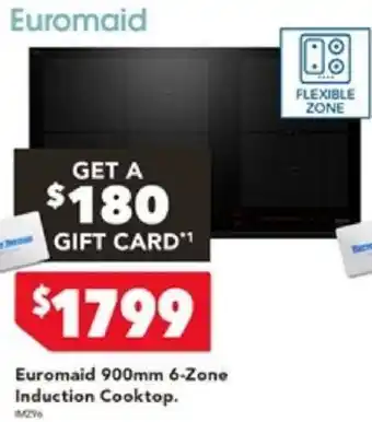 Harvey Norman Euromaid 900mm 6-Zone Induction Cooktop offer