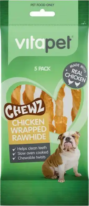 Coles Vitapet Rawhide Sticks Dog Treat 5 Pack offer