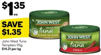 Woolworths John West Tuna Tempters 95g offer
