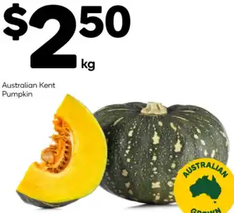 Woolworths Australian Kent Pumpkin offer
