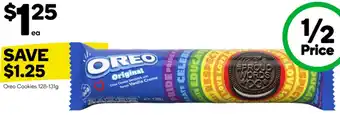 Woolworths Oreo Cookies 128-131g offer