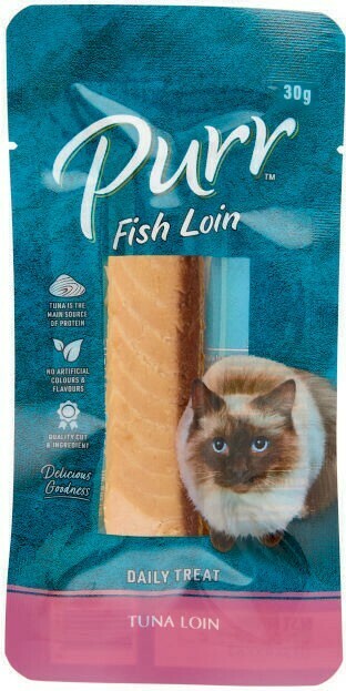 Coles Purr Cat Treat Tuna Loin 30g offer