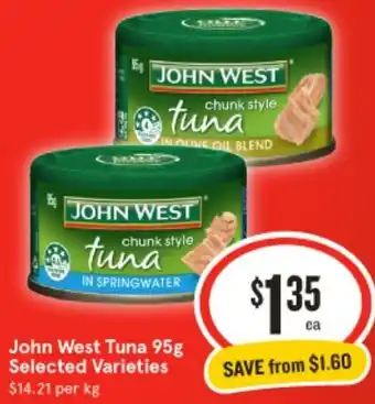 IGA John West Tuna 95g offer