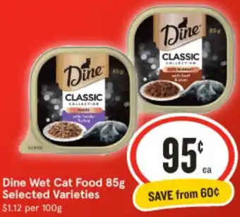 IGA Dine Wet Cat Food 85g offer