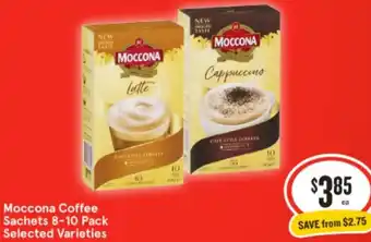 IGA Moccona Coffee 1 Sachets 8-10 Pack offer