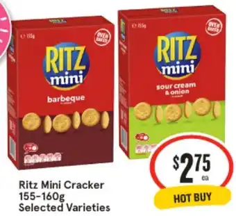 IGA Ritz Mini Cracker 155-160g offer