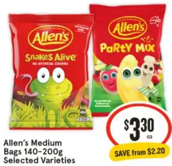 IGA Allen's Medium Bags 140-200g offer