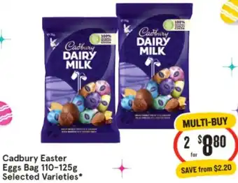 Cadbury Easter Eggs Bag 110-125g