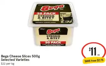 IGA Bega Cheese Slices 500g offer