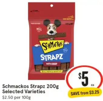 IGA Schmackos Strapz 200g offer