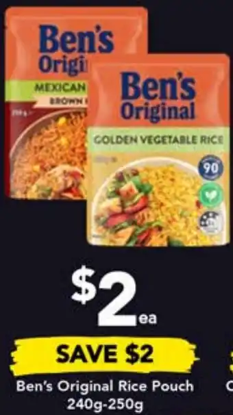 Drakes Ben's Original Rice Pouch 240g-250g offer