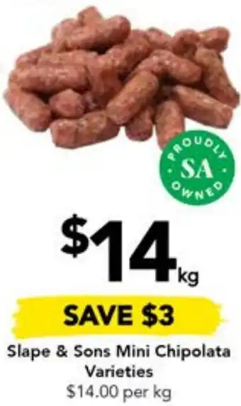 Drakes Slape & Sons Mini Chipolata offer
