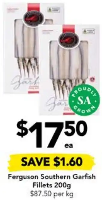 Drakes Ferguson Southern Garfish Fillets 200g offer