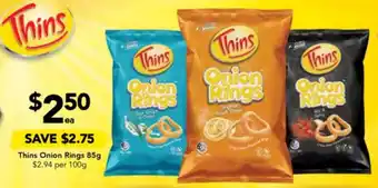 Drakes Thins Onion Rings 85g offer