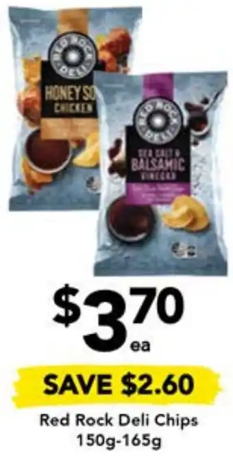 Drakes Red Rock Deli Chips 150g-165g offer