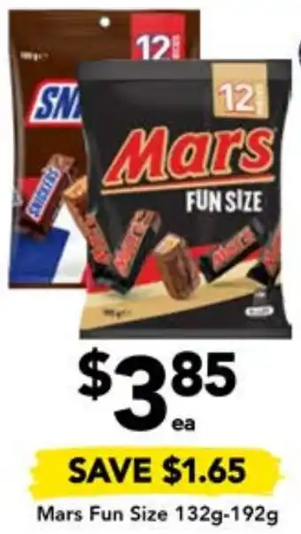 Drakes Mars Fun Size 132g-192g offer