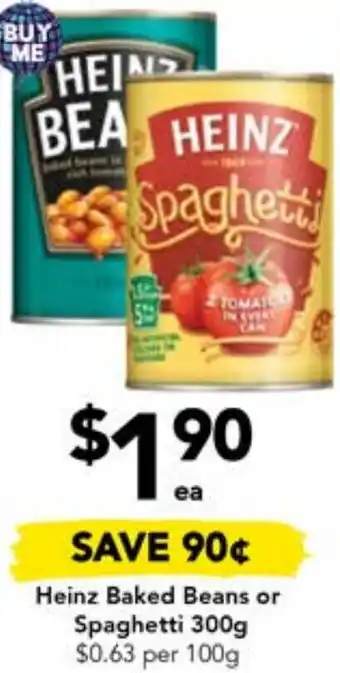 Drakes Heinz Baked Beans or Spaghetti 300g offer