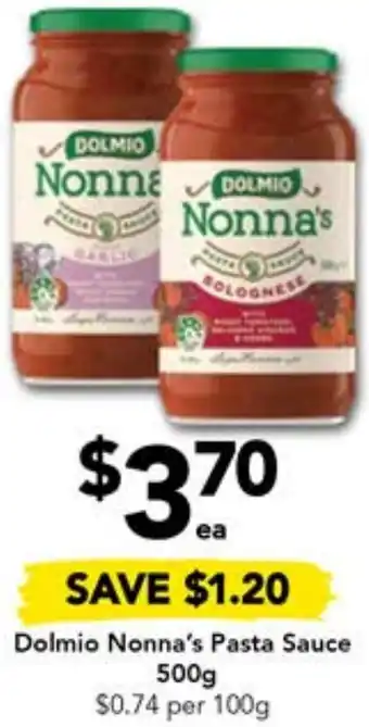Drakes Dolmio Nonna's Pasta Sauce 500g offer