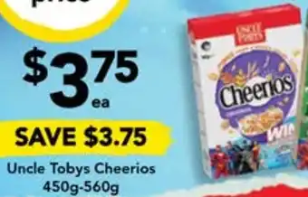 Drakes Uncle Tobys Cheerios 450g-560g offer