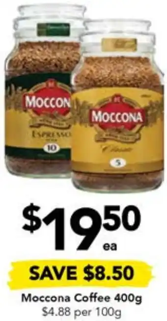 Drakes Moccona Coffee 400g offer
