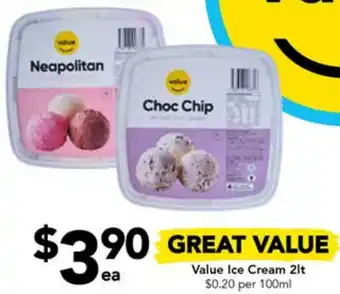 Drakes Value Ice Cream 2lt offer