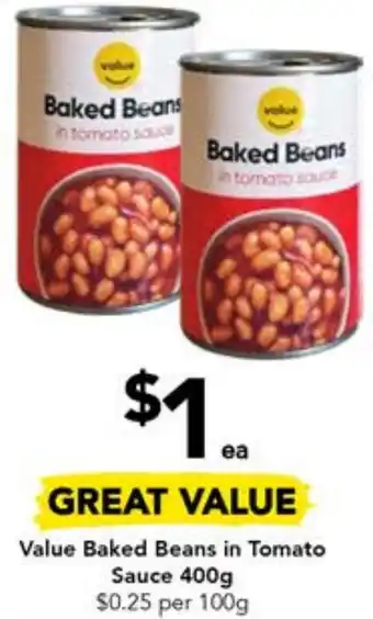 Drakes Value Baked Beans in Tomato Sauce 400g offer