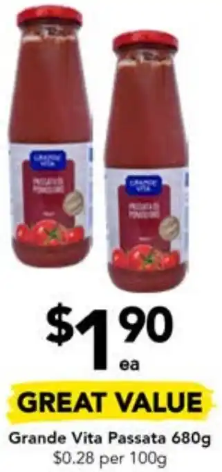Drakes Grande Vita Passata 680g offer