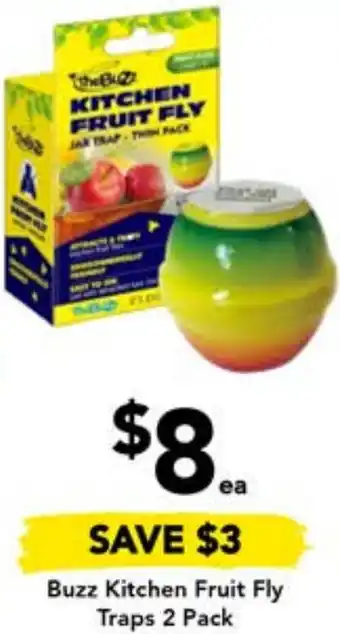 Drakes Buzz Kitchen Fruit Fly Traps 2 Pack offer