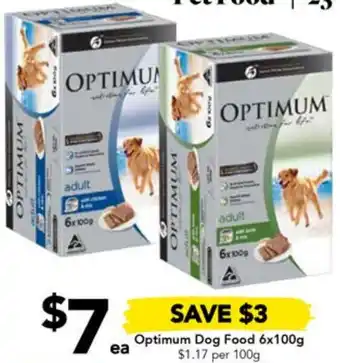 Drakes Optimum Dog Food 6x100g offer
