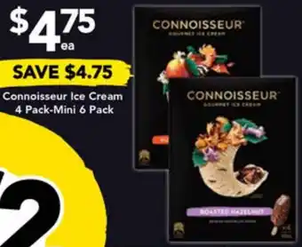 Drakes Connoisseur Ice Cream 4 Pack-Mini 6 Pack offer