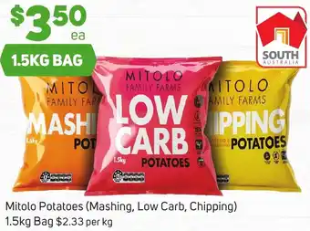 Foodland Mitolo Potatoes (Mashing, Low Carb, Chipping) 1.5kg Bag offer