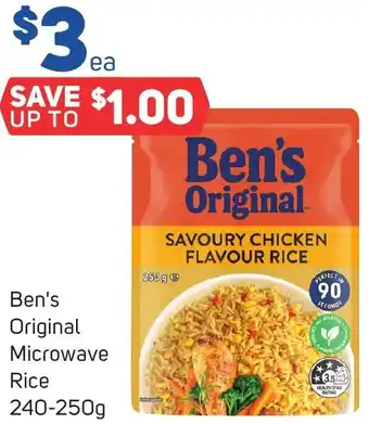 Foodland Ben's Original Microwave Rice 240-250g offer