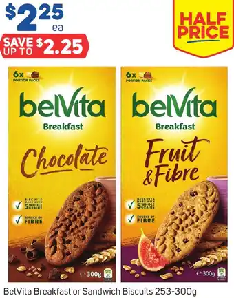 Foodland BelVita Breakfast or Sandwich Biscuits 253-300g offer