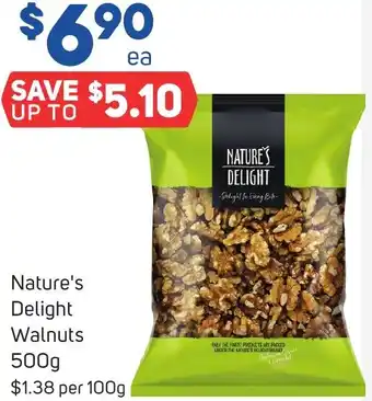 Foodland Nature's Delight Walnuts 500g offer